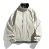 Chaqueta de hombre de moda 2026 nuevo modelo para primavera y otoño, chaqueta casual americana versátil de corte holgado con cuello alto, a la moda y artística