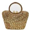 Bolso de Noche Nuevo con Incrustaciones de Diamantes Seleccionadas Cuidadosamente, Bolso Cruzado Vertical de un Solo Hombro para Mujer, Bolso de Mano Clutch con Diamantes Completos Europeo y Americano para Banquetes