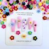 Novedad Caliente Flor Sonriente Girasol Joyería para Uñas Pequeña Fresca Color Caramelo Resina DIY Accesorios para Pinzas de Cabello