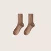 Calcetines para Mujer, Calcetines de Media Pantorrilla, Calcetines de Algodón, Antiolor, Absorbentes de Sudor, Calcetines 100% Algodón para Mujer, Colores Lisos Versátiles, Al Por Mayor