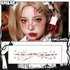Pegatinas Faciales de Maquillaje de Halloween: Telaraña Femenina, Huella de Mano con Sangre Bordada, Calabaza, Murciélago, Fantasmita, Impermeable, Larga Duración, Atmosférico