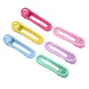Pinza Redonda de Pato de Doble Punta Brillante de 6 cm, Pinza para el Cabello de Alta Calidad en Colores Macarrón, Pinza Lateral, Pinza para Flequillo, Accesorio de Pinza Base para Manualidades