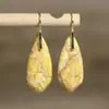 Aretes Colgantes de Piedra Imperial Natural para Mujer Exquisitos Pendientes de Piedra de Color pendientes