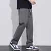 Calças casuais de perna reta leves de verão para homens, estilo workwear, primavera e outono, algodão puro, calças masculinas de verão, atacado transfronteiriço