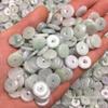 Jade Birmanês Jadeíta Grau A 13mm Pequena Fivela de Jade Artesanato DIY Material de Tecelagem Fivela de Jade Peças de Sucata Atacado