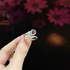 Novo Estilo Anel Aberto Simulado Natural Vermelho Elegante e Simples para Mulheres, Doce e Fresco, Presente para Melhor Amiga