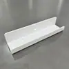 Prateleira Transparente Acrílica em Forma de U Transfronteiriça de Parede Pendurada Sem Furos na Parede Prateleira de Exibição de Armazenamento de Uma Palavra Moldura