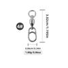 Conector Anel Oito Giratório Aço Inoxidável Pino Rolamento Isca para Pesca Marítima Grande Jigging Acessórios Equipamento Pesca