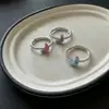 Dulce y Fresco, Lujo Ligero, Nuevo Producto de Nicho, Anillo Esmaltado con Forma de Croissant para Mujer, Versátil y Único, Anillo Abierto Fresco y Ajustable