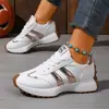 2026 Novos Tênis Esportivos Femininos Casuais Treinamento Alemão Sola Grossa Sapatos Brancos Cintura Fina Confortáveis Cadarço Tênis Pai Tamanho Grande