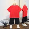 Traje Tang para niño Verano Hanfu infantil Estilo República de China Algodón y lino Mejorado Bebé Estilo chino Conjunto de dos piezas Moda nacional
