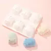 Molde de Silicona para Pastel Mousse de Conejo Popular de 6 Piezas para Hornear DIY Fácil de Desmoldar