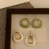 Pendientes Cuadrados Plateados con Gotas de Aceite en Forma de U para Mujer Pendientes Franceses Retro Simples Elegantes Pendientes de Moda Versátiles para el Trabajo para Mujer