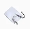 Gancho Adesivo para Casa Gancho Duplo de Aço Inoxidável Gancho de Cozinha Sem Furos Prateleira de Armazenamento para Banheiro Cabide de Roupa Montagem na Parede