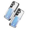 Mais Vendido no Japão e na Coreia, Adequado para Capa de Celular Samsung S24U com Porta-Cartões para 2 Cartões, Suporte, Capa de Celular Apple 17 Transparente 17P