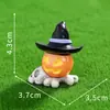 Nuevo producto transfronterizo Halloween lápida calabaza calavera figuras lindas micro paisajismo decoraciones DIY adornos para coche y escritorio