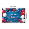 Temu Cruzamento da Fronteira Dia da Independência Americana Tecido de Fundo Banner Atmosfera Festiva Banner de Festa Tecido Pendurado Layout Bandeira Atacado