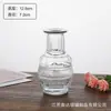 Conjunto de vasos de vidro transparentes para venda por atacado, pequenos vasos de vidro, decoração sofisticada para restaurantes, arranjos florais, coloridos e elegantes.