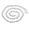 Artículos genuinos Collar Coreano Chapado en Cobre y Plata Cadena de Bolígrafo para Hombre Barril Hexagonal Collar de Tres Bolas Cadena Chapada en Cobre y Plata Moderno Agresivo para Hombre