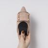 Zapatos de una sola capa para mujer, nuevos zapatos de primavera con boca baja, zapatos planos puntiagudos de talla grande para mujer, zapatos coreanos de fondo suave con diseño de rollo de huevo, zapatos de comercio exterior, entrega
