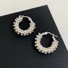 Pendientes de Bola de Lujo Ligero Estilo Francés de Gama Alta Simples Versátiles de Temperamento Diseño de Personalidad de Nicho Pendientes de Moda para el Trabajo