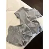 Pijama Floral Doce e Delicado para Mulheres 2026 Verão Tamanho Grande Manga Curta Shorts Roupa de Casa Conjunto de Duas Peças Que Pode Ser Usado Fora