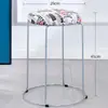 Bancos Redondos para el Hogar, Bancos Redondos de Acero Inoxidable Comerciales para Comedor, Bancos Redondos Altos Apilables, Bancos Cuadrados, Bancos de Hierro Reforzado, Juego de Bancos, Bancos Altos