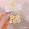 Novo perfumado ovo flor cabeça corda flor franja clipe lateral alto elástico anel de cabelo infantil hairpin tubarão clipe acessórios de cabelo