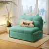 Sofá Cama Individual Estilo Crema Plegable Telescópico Doble Uso Sala de Estar Apartamento Pequeño Habitación de Alquiler Estudio Balcón Cama Multifuncional