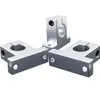 Guia Linear de Eixo Óptico Trilho Fixo Base de Alumínio Suporte Vertical para Eixo Sk12/16/20/25/30/35 Suporte para Haste Óptica