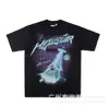 Comercio Transfronterizo Estilo Verano Marca Americana de Moda Hell Hell Star Camiseta de Manga Corta Holgada para Parejas Hombres y Mujeres