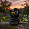 Figura de Resina de un Gato Negro con Capa, Decoración de Escritorio Estilo Gótico, Decoración para el Hogar, Regalo Creativo