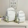 Mochila Escolar Simple Estilo Coreano para Estudiantes, Gran Capacidad, Mochila Casual y Ligera, Estilo Fresco y Dulce, Adecuada para Viajes de Secundaria y Preparatoria