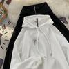 Sudadera con capucha de cuello alto para hombre, jersey informal de marca de moda, estilo americano, estilo japonés, chaqueta juvenil y bonita para yuppies.