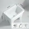 Mop de Varanda, Mop Cerâmico Doméstico para Exterior, Mop para Pátio Piscina, Bacia Quadrada para Lavagem, Tipo de Chão Doméstico para Banheiro
