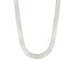 Collar de cuentas ligeras de cuatro filas de plata esterlina S925 de estilo coreano de Corea del Sur, cadena de clavícula del mismo estilo rojo Li Shiren Net