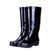 Botas de lluvia para hombre, venta al por mayor, zapatos de protección laboral, zapatos antideslizantes impermeables, botas de lluvia, zapatos altos de goma, botas de agua, zapatos de agua con terciopelo de algodón, resistentes a ácidos y álcalis.