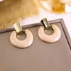 Brincos Coloridos Circulares de Esmalte Vintage, Modernos e Elegantes, Brincos Esmaltados de Alta Qualidade, Brincos Estrangeiros Únicos e Exagerados para Mulheres