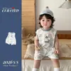 Mameluco Delgado Estilo Coreano para Bebé de 1 Año para Niños, Mameluco de Verano para Niños Pequeños, Sin Mangas, Cuadros, Muñeco 3D