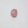 Caja de Aluminio Pequeña de Doble Cara Color Oro Rosa de 5g Caja de Empaque Mini Metálica Roscada para Hilo de Muestra de Prueba DIY Médica
