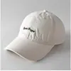 Gorra de Béisbol Suave con Bordado de Letras Estilo Simple Primavera y Otoño, Unisex, Adecuada para Actividades al Aire Libre, Senderismo y Protección Solar