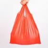 Novo material conveniente saco de plástico vermelho engrossado saco de embalagem de frutas take-out saco de colete portátil saco de plástico por atacado