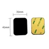 45x 65mm 38x 50mm preto metal arranhado ferro suporte para celular filme magnético suporte para celular para carro