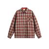 North Boundary Roupa Masculina Estilo Americano Marca Tendência Outono 2025 Nova Camisa de Flanela Escovada Vintage Camisa Xadrez Unissex