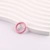 Hebilla de Resorte de Color Pintado Material para Joyería DIY Anillo de Resorte Abierto Abalorios Colgante para Teléfono Móvil Llavero