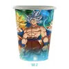 Decoración de Fiesta de Anime Dragon Ball Accesorios Platos de Papel Servilletas de Papel Mantel Accesorios de Decoración de Dibujos Animados