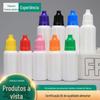 Frasco de plástico escuro 10ML 15ML 20ML 30ML frasco de plástico para colírio frasco de pigmento