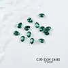 Popular Esmeralda Punta Inferior Manicura Forma Especial Diamante Multifacético Amor Hacha Super Brillante Versátil Uña Diamante Joyería Al Por Mayor