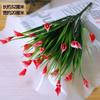 Flores Falsas Individuales al por Mayor Flor de Plástico Flor Falsa Eucalipto Planta Acuática Valla Decorativa de Flores Gipsófila Ramo Pequeño de Flores