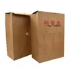 Pasta de Arquivo A4 Ampliada e Alargada Saco de Documentos de Papel Kraft Espessado 400g Bolsa para Documentos de Licitação 20cm Bolsa para Material Gráfico